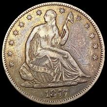 1877 Seated Liberty Half Dollar NEARLY UNCIRCULATED