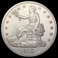 1875-S Silver Trade Dollar CHOICE AU