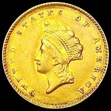 1855 Rare Gold Dollar CLOSELY UNCIRCULATED