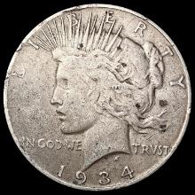 1934-S Silver Peace Dollar LIGHTLY CIRCULATED