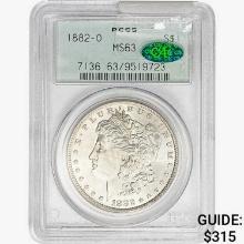 1882-O CAC Morgan Silver Dollar PCGS MS63