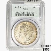 1878-S Morgan Silver Dollar PCGS MS64