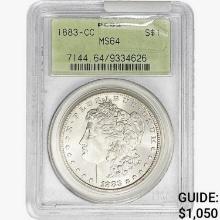 1883-CC Morgan Silver Dollar PCGS MS64