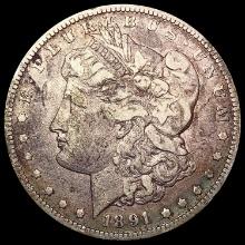 1891 cc Morgan Silver Dollar LIGHTLY CIRCULATED