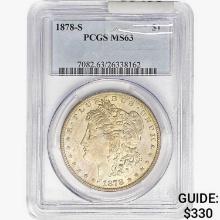 1878-S Morgan Silver Dollar PCGS MS63