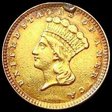 1857 Rare Gold Dollar CLOSELY UNCIRCULATED