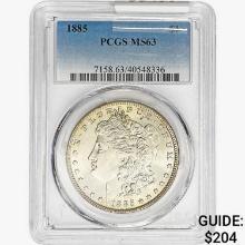 1885 Morgan Silver Dollar PCGS MS63