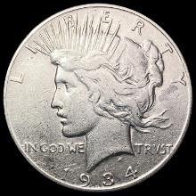 1934 S Silver Peace Dollar LIGHTLY CIRCULATED