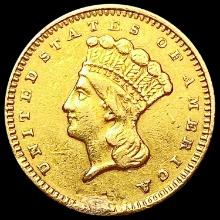 1857 Rare Gold Dollar CLOSELY UNCIRCULATED