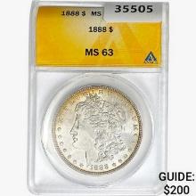 1888 Morgan Silver Dollar ANACS MS63