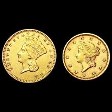 1852-1856 Rare Gold Dollar UNCIRCULATED