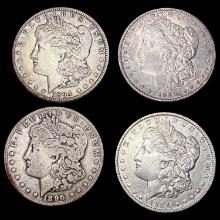 1890-1896 Morgan Silver Dollar Lot (4) NICELY CIRCULATED