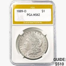 1889-O Morgan Silver Dollar PGA MS62