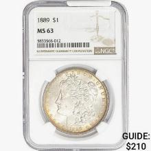 1889 Morgan Silver Dollar NGC MS63