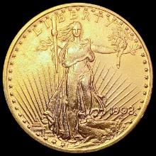 1908 $20 Gold Double Eagle UNCIRCULATED