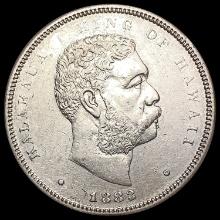 1883 Kingdom of Hawaii Half Dollar CLOSELY UNCIRCULATED