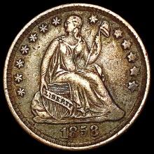 1858 Seated Liberty Half Dime CLOSELY UNCIRCULATED