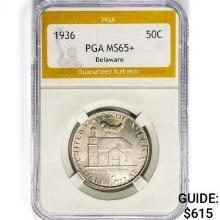 1936 Delaware Half Dollar PGA MS65+