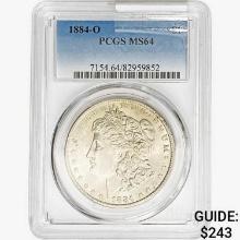 1884-O Morgan Silver Dollar PCGS MS64