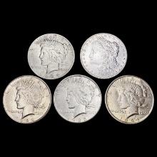 [5] 1884-1934 Silver Peace Dollar HIGH GRADE