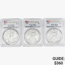 [3]2019-2020 Silver Eagle PCGS MS70