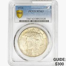 1926 Silver Peace Dollar PCGS MS63