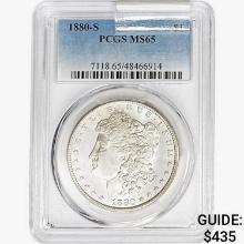 1880-S Morgan Silver Dollar PCGS MS65