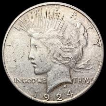 1924 S Silver Peace Dollar CLOSELY UNCIRCULATED