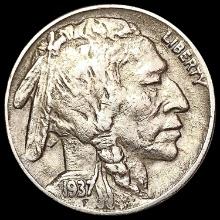 1937 D 3 Legs Buffalo Nickel CLOSELY UNCIRCULATED