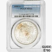 1880-S Morgan Silver Dollar PCGS MS66