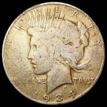 1934 Silver Peace Dollar LIGHTLY CIRCULATED