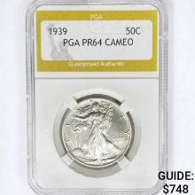 1939 Walking Liberty Half Dollar PGA PR64 Cameo