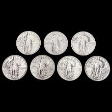 1925 Standing Liberty Quarter Lot (7) CLOSELY UNCIRCULATED