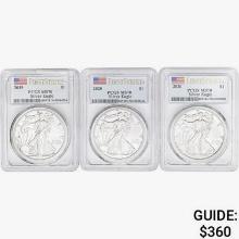 [3]2019-2020 Silver Eagle PCGS MS70