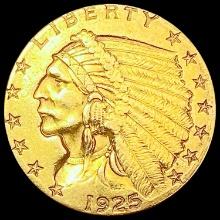 1925 D  $2.50 Gold Quarter Eagle LIGHTLY CIRCULATED