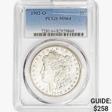 1902-O Morgan Silver Dollar PCGS MS64