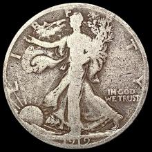 1919 D Walking Liberty Half Dollar NICELY CIRCULATED