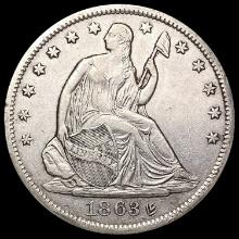 1863 S Seated Liberty Half Dollar CLOSELY UNCIRCULATED