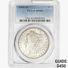 1899-O Morgan Silver Dollar PCGS MS65