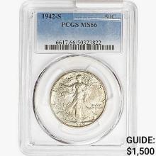 1942-S Standing Liberty Half Dollar PCGS MS66