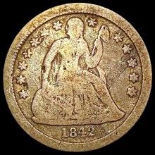 1842-O Seated Liberty Dime NICELY CIRCULATED