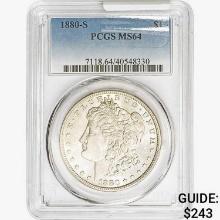 1880-S Morgan Silver Dollar PCGS MS64