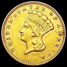 1874 Rare Gold Dollar CLOSELY UNCIRCULATED