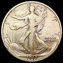 1917 Walking Liberty Half Dollar NEARLY UNCIRCULATED