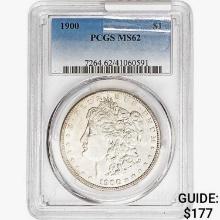 1900 Morgan Silver Dollar PCGS MS62