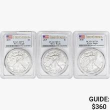 [3]2019-2020 Silver Eagle PCGS MS70