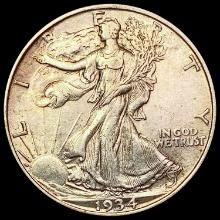 1934 Walking Liberty Half Dollar CHOICE AU