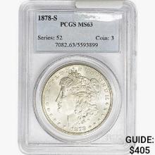 1878-S Morgan Silver Dollar PCGS MS63