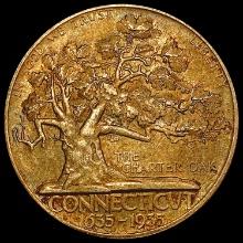 1935 Connecticut Half Dollar CHOICE AU