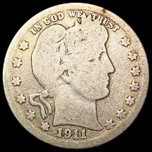 1911-D Barber Quarter NICELY CIRCULATED